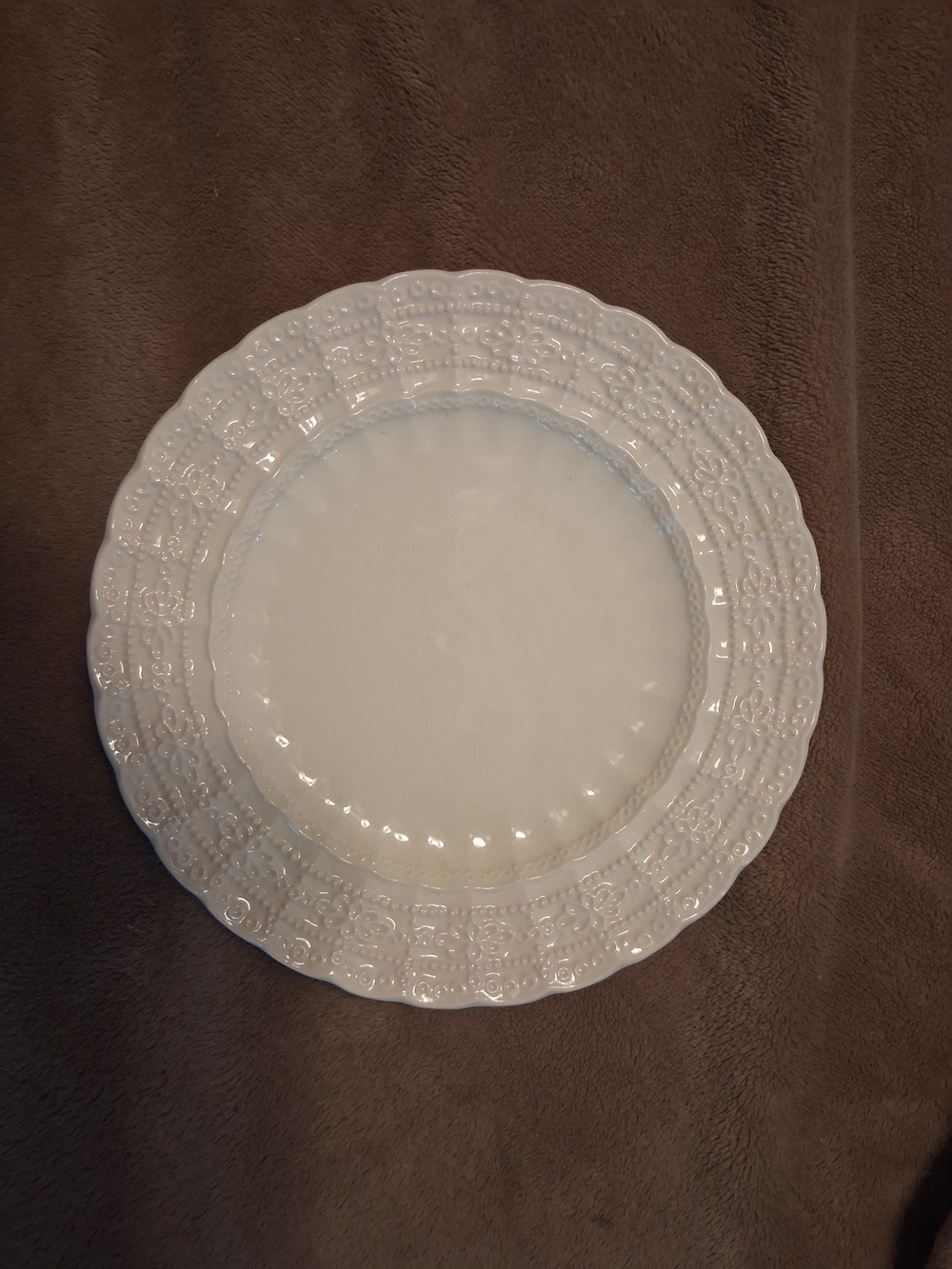 Vintage Lefton Irish Lace Salad Plate